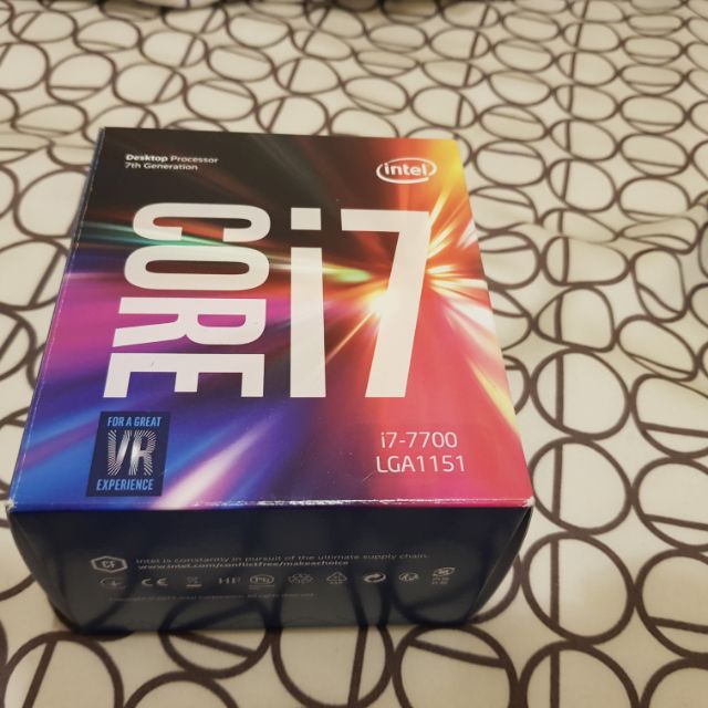 Intel I7 7700 七代 聯強公司貨