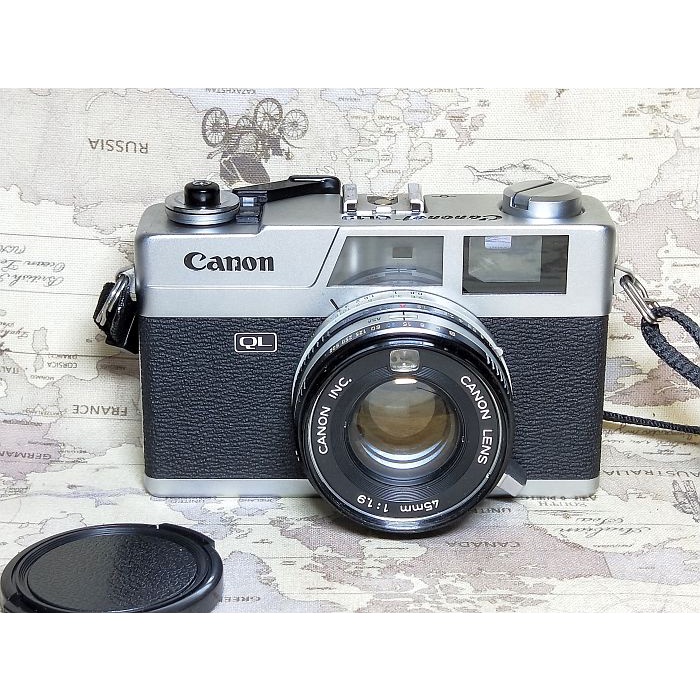 純正公式 美品 Canon Rangefinder GIII QL19 Canonet フィルムカメラ