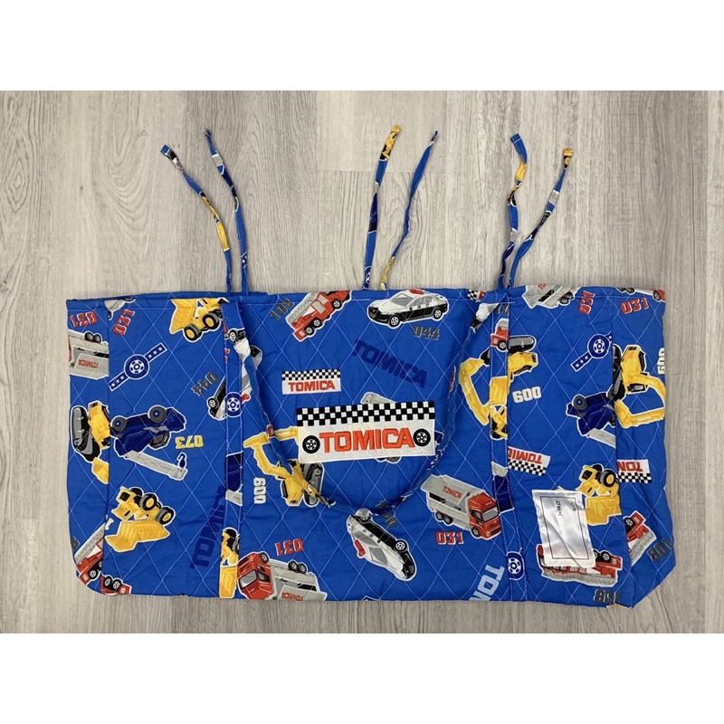 全新品 日本Tomica睡袋 幼兒園午睡寢具專用多功能收納袋！tomica午睡袋！tomica手提袋！肩背袋！