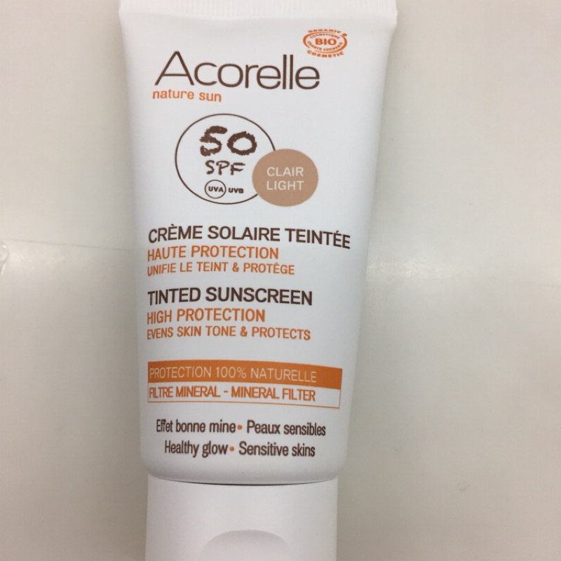 轉售 唯有機 Acorelle全護植萃臉部防曬乳 SPF50（9.9成新）