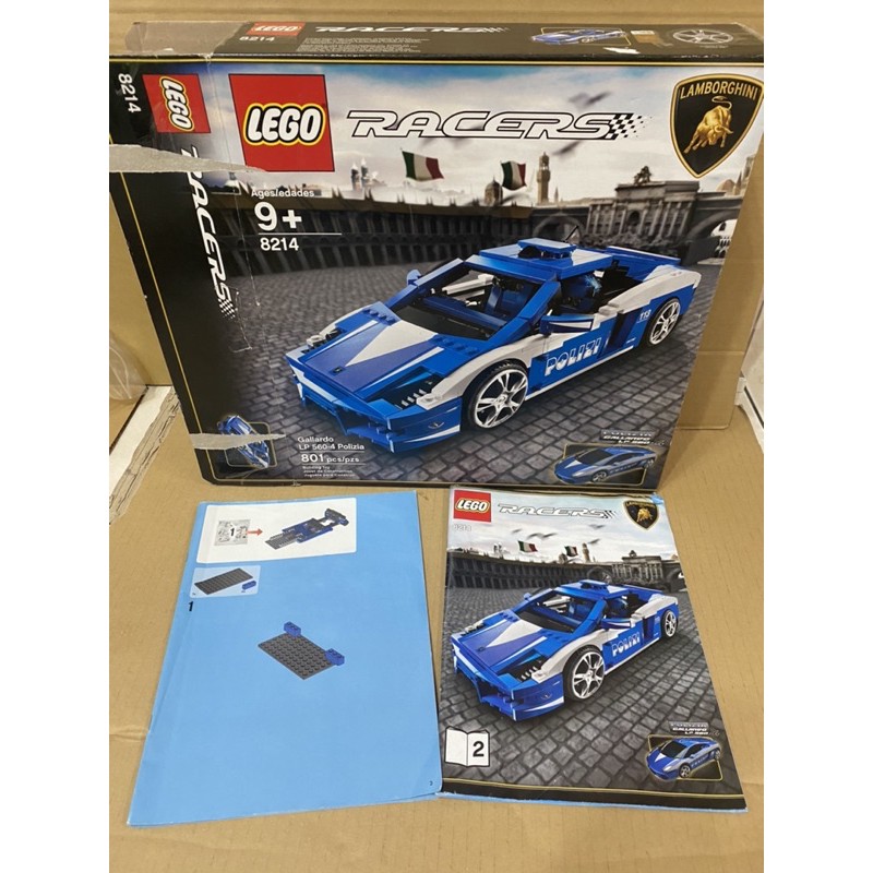 LEGO 8214 藍寶堅尼警車(二手)