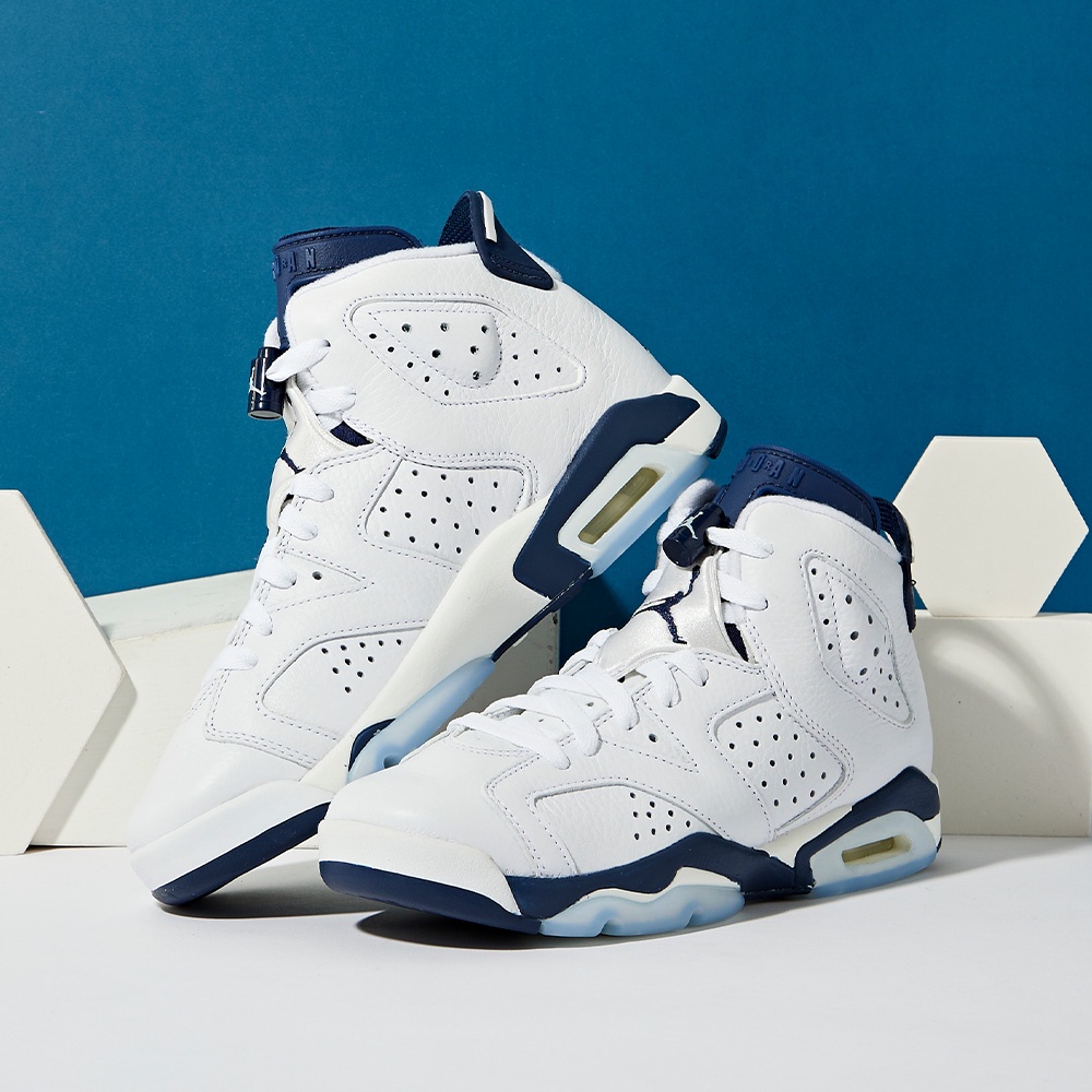 Nike Air Jordan 6 Retro (GS) 大童 白 AJ6 喬丹 休閒 籃球鞋 384665-141