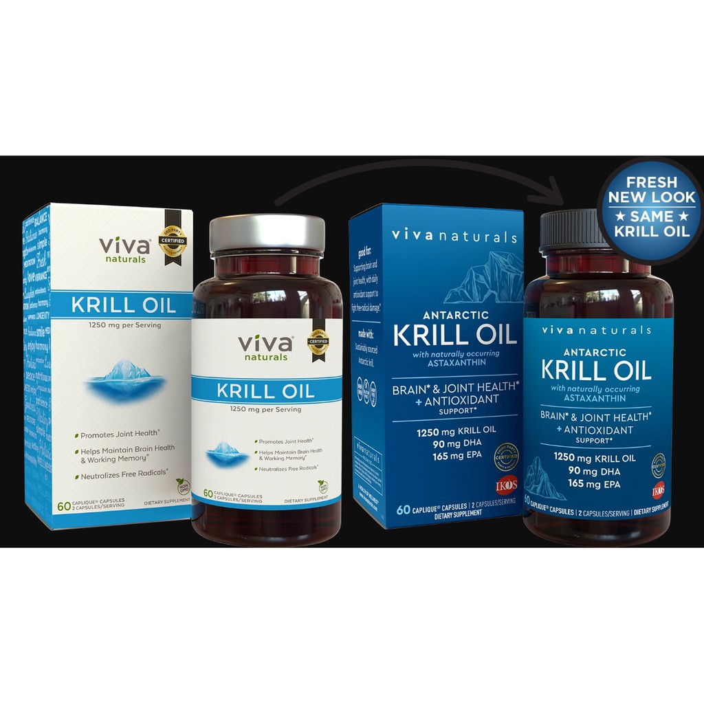 [預購] (國外熱銷款) Viva 頂級磷蝦油 Viva Naturals 60顆 1250mg Krill oil