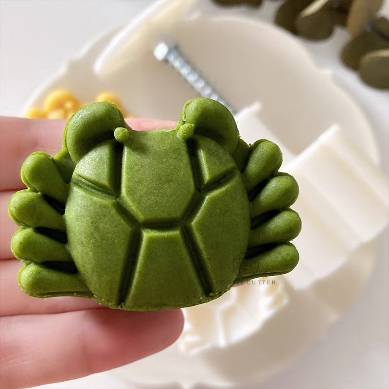 (烘焙神拳) 63g螃蟹月餅模餅乾造型模具螃蟹燒綠豆糕63克模具糕點蒸糕壓花印具冰皮手壓式月餅模具餅乾巧克力造型糖霜壓模