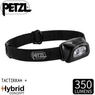 【PETZL 法國 TACTIKKA+ 超輕量標準頭燈《黑》】E089EA00/350流明/頭燈/登山露營/手/悠遊山水