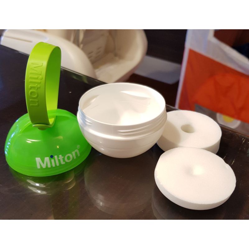 【英國米爾頓 Milton】攜帶式奶嘴消毒球(大地綠）需搭配“迷你消毒錠”