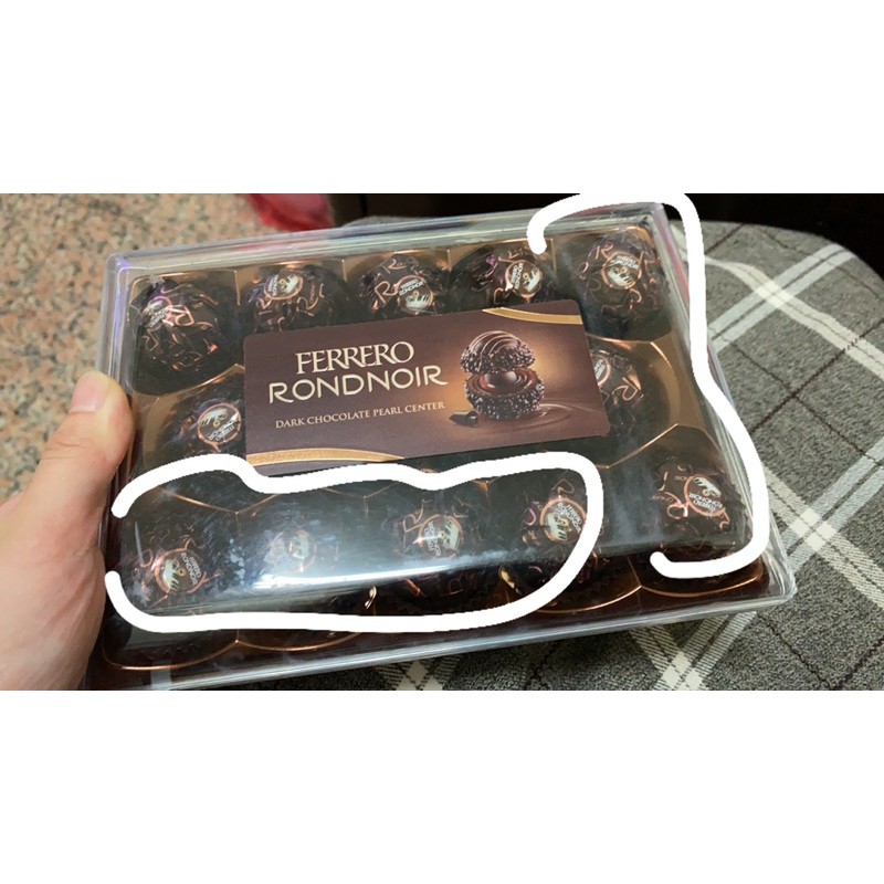 現貨-義大利FERRERO RONDNOIR 黑巧克力朗莎-14顆盒
