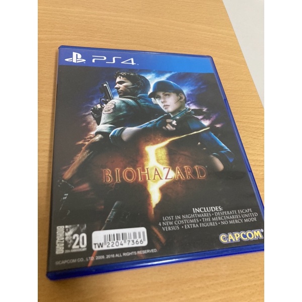 現貨 二手品 PS4 惡靈古堡5 英文版