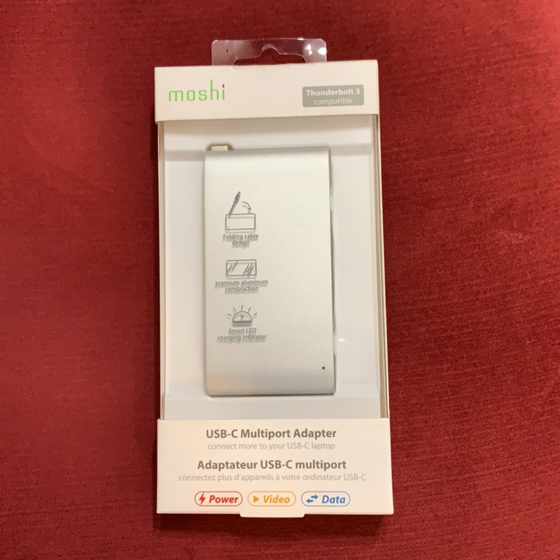 蘋果週邊配件全新Moshi Thunderbolt3 USB-C 多端口轉接器
