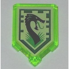 磚家 LEGO 樂高 未來騎士 能量盾牌 盾牌 五角盾牌 70323 Jungle Dragon 透明淺綠色 72004
