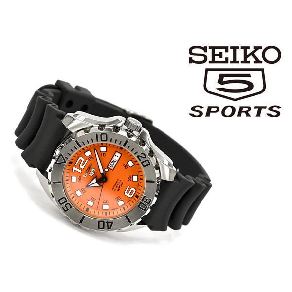 【金台鐘錶】SEIKO 精工 (日本版) 機械錶款 運動款 潛水100M防水 水鬼 (橘面) SRPB39J1