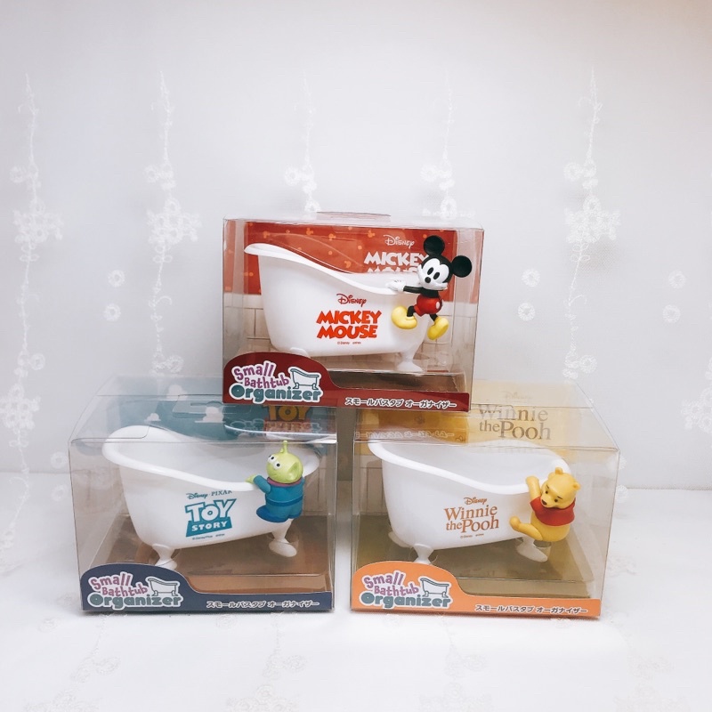 迪士尼 米奇 Mickey 小熊維尼 POOH 玩具總動員 TOY 三眼怪 浴缸造型 置物架 小物收納 置物籃 肥皂架