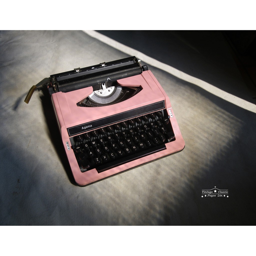 【老時光】早期稀有粉色打字機