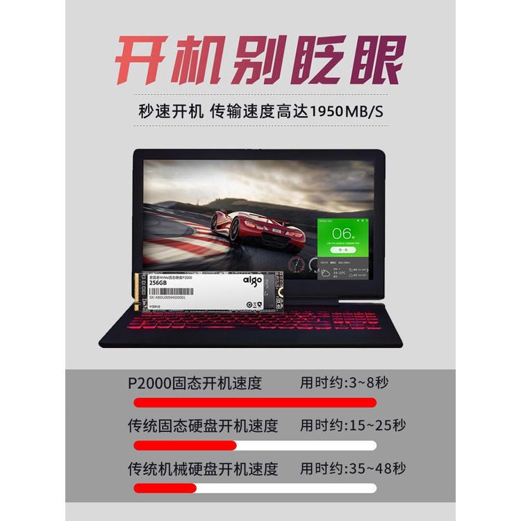 愛國者M2固態硬碟128G筆記本ssd桌上型電腦電腦NVME固態m.2 pcie介面固態盤2280硬碟256g 500g