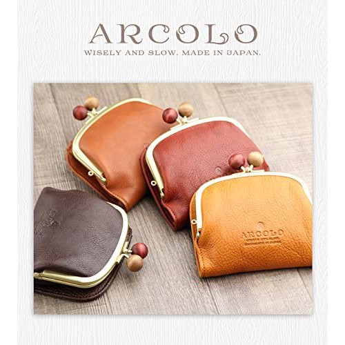 日本製 Arcolo アルコロ珠扣錢包皮夾多夾層拉鏈牛皮本革財布姫路口金金扣二つ折り財布 蝦皮購物