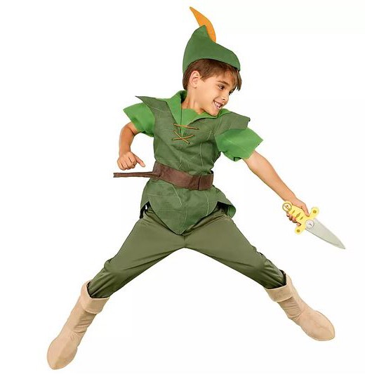預購❤️正版❤️ 美國迪士尼 彼得潘 Peter Pan 兒童  裝扮服  萬聖節 聖誕節 寫真服  造型服