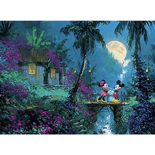 現貨在台-美國 拼圖 1000片 ceaco 迪士尼 Disney 米老鼠 米奇 米妮 月光下求婚 藝術家作品