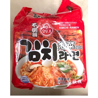 韓國 不倒翁 OTTOGI 泡菜拉麵 一袋5入 kimchi ramen