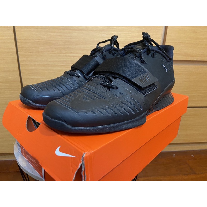 NIKE ROMALEOS3 全黑 舉重鞋 深蹲鞋 US11 29CM 大腳