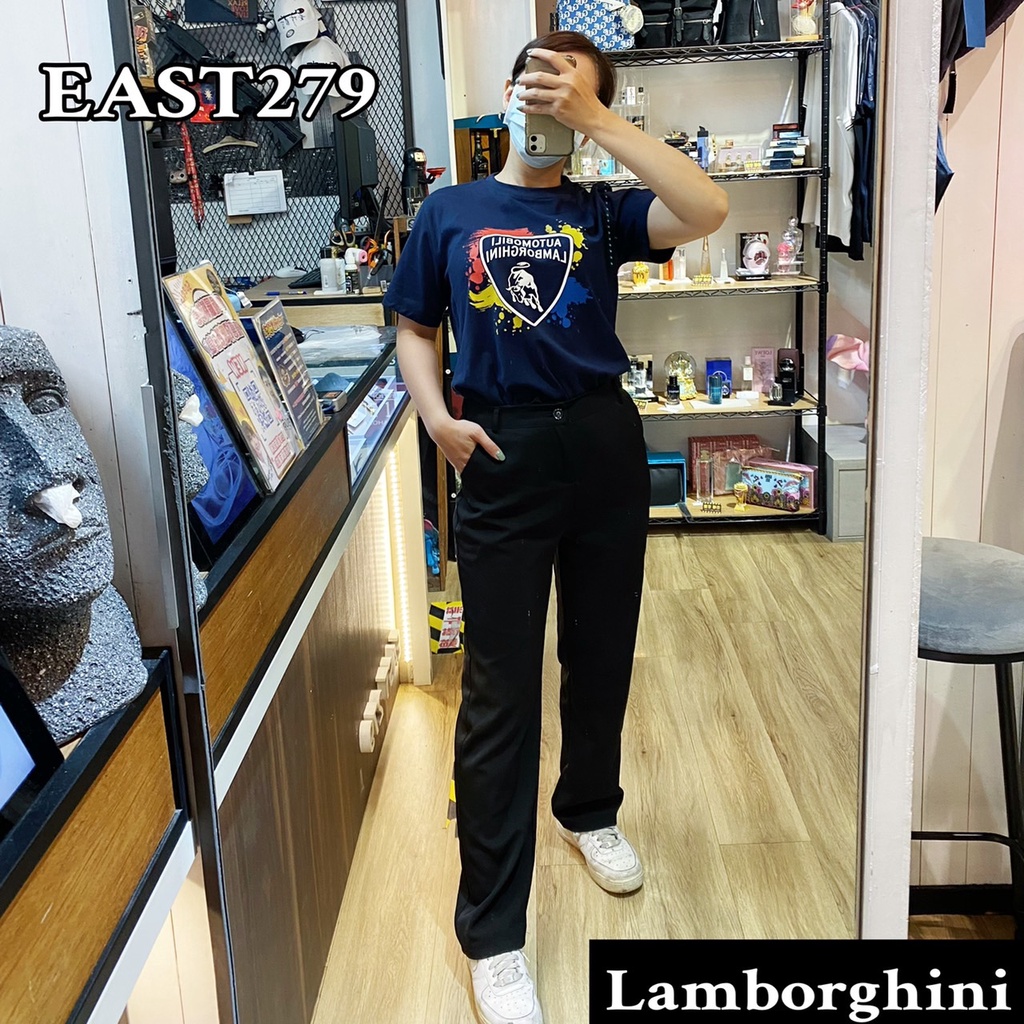 【East 279東貳柒玖服飾】Lamborghini  藍寶堅尼 新款潑墨大LOGO 短T#代購