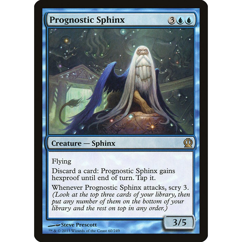 Mtg 魔法風雲會塞洛斯 60 R 先知史芬斯prognostic Sphinx 蝦皮購物