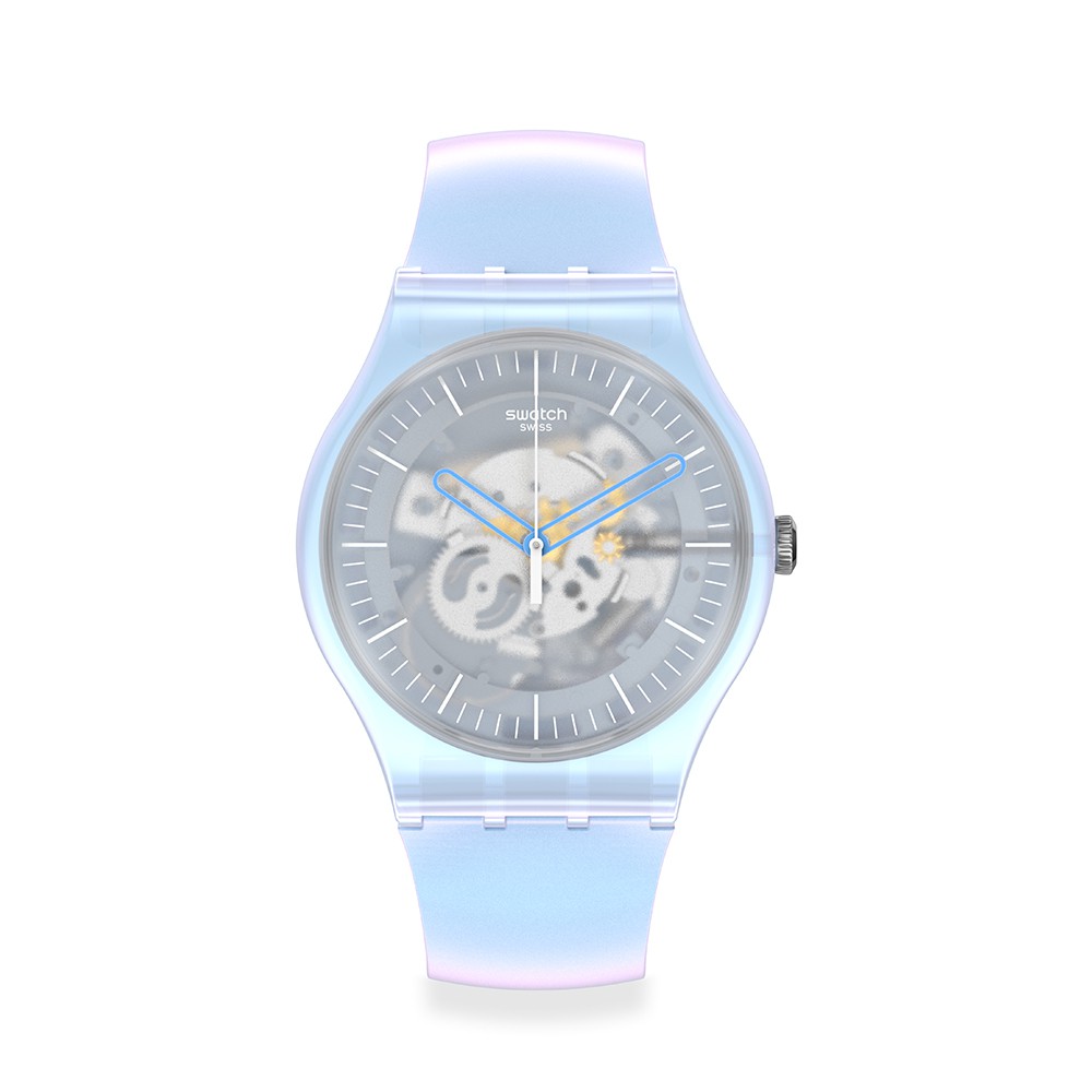 【SWATCH】原創 手錶FLOWERSCREEN夢幻霓彩(41mm) 瑞士錶 SUOK154