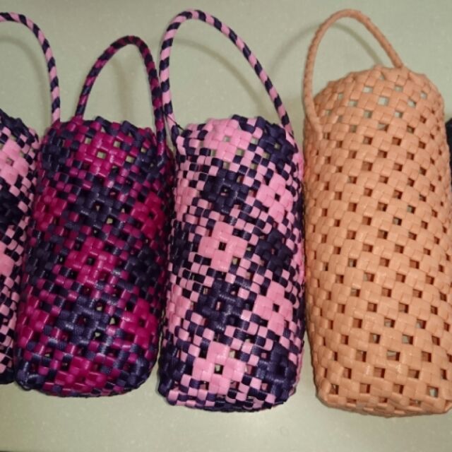 手工編織籃 水壺袋 飲料袋