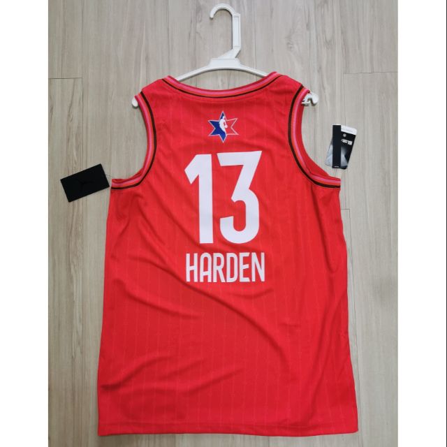 James Harden ASG 2020明星賽紅 L/哈登/NBA球衣