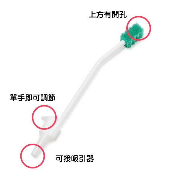 Medline 美聯抽吸式口腔清潔海綿刷 (單支包裝) 海綿牙刷 可接抽痰機 清潔棒【康到家】