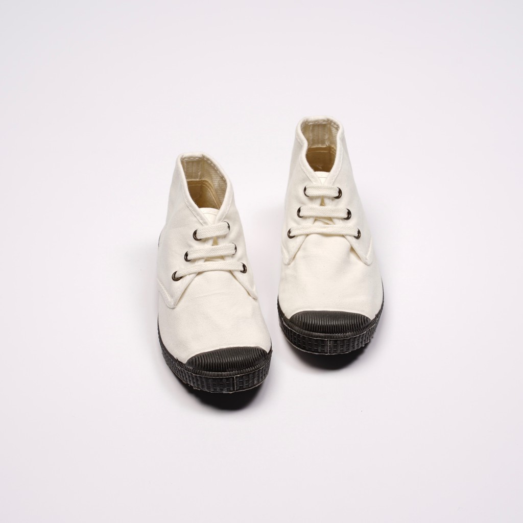 CIENTA 西班牙帆布鞋 U60997 05 白色 黑底 經典布料 童鞋 Chukka