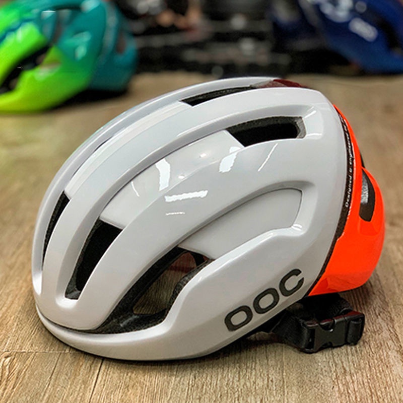 瑞典新款POC騎行安全帽超輕通風山地公路折疊自行車比賽頭盔男女橙橙精品旗艦店