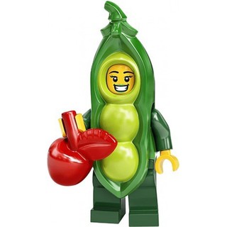 【台中翔智積木】LEGO 樂高 71027 20代人偶包 3號 碗豆人 豌豆仙子 紅蘋果 綠口紅 豌豆莢人