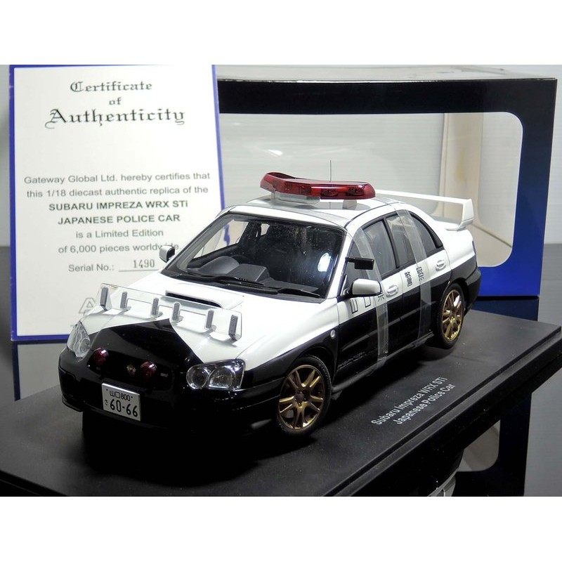 【MASH-2館】現貨特價 Autoart 1/18 Subaru Impreza WRX STi 山口縣警