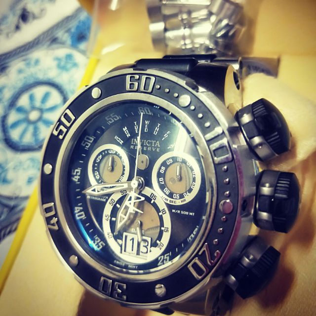 Invicta #21606 #英威塔 #Reserve #海龍大砲管 - 銀鋼