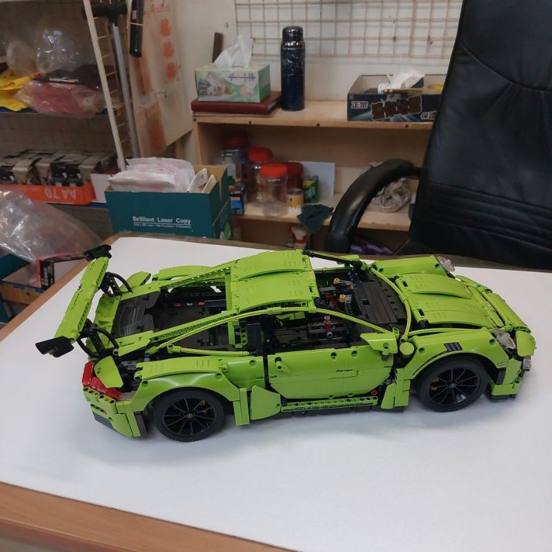 911 GT3 RS 1:8已組好跑車-3368C得高積木積木