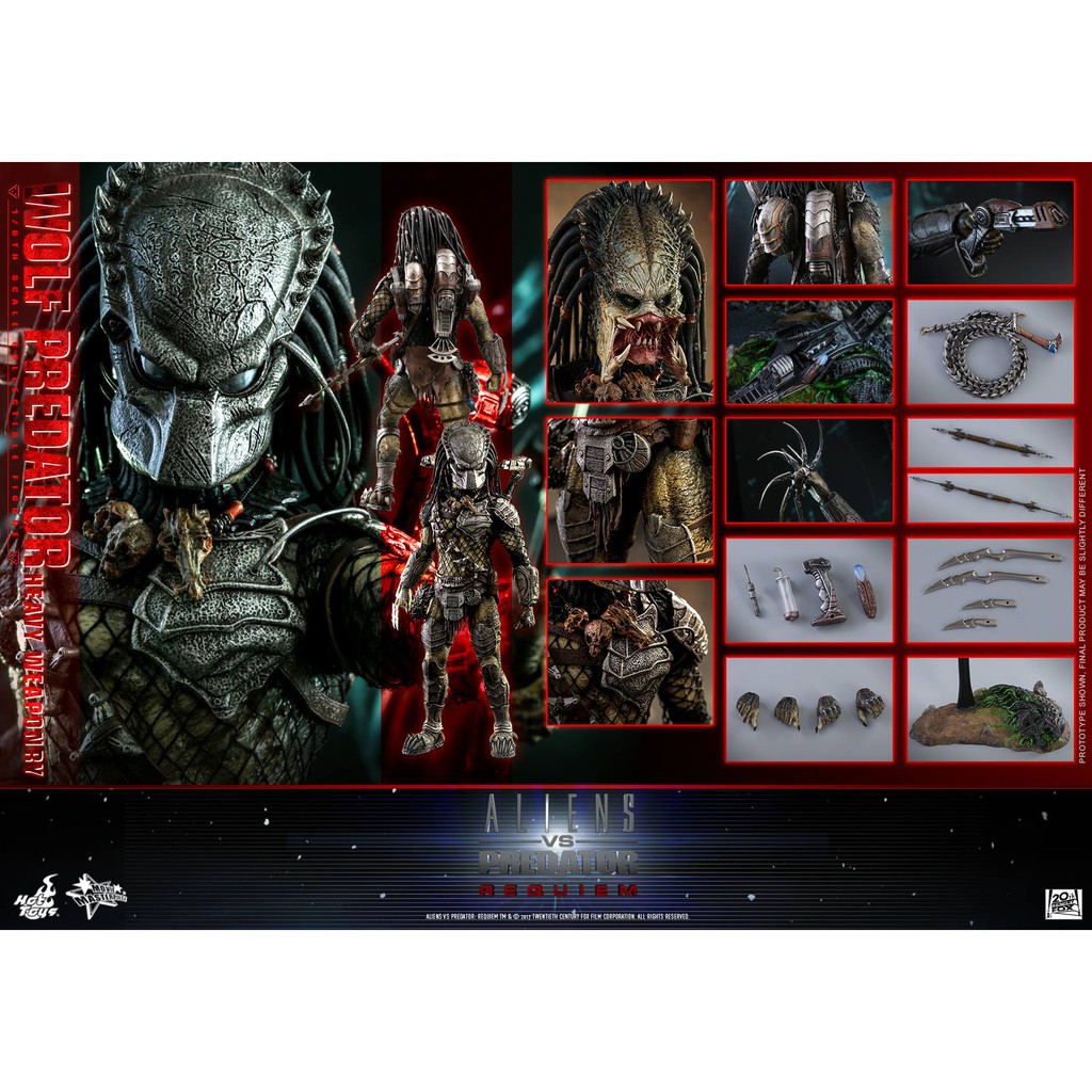 現貨 野獸國 Hot Toys – MMS443 –《 異形戰場 AVP》 孤狼 終極戰士 重裝版 非 MMS221