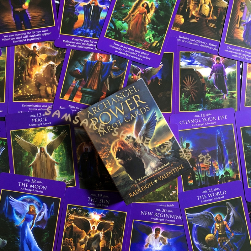 準備 78pcs大天使力量oracle卡座甲板英語塔羅牌神秘製導占卜命運棋盤遊戲桌遊戲卡 蝦皮購物