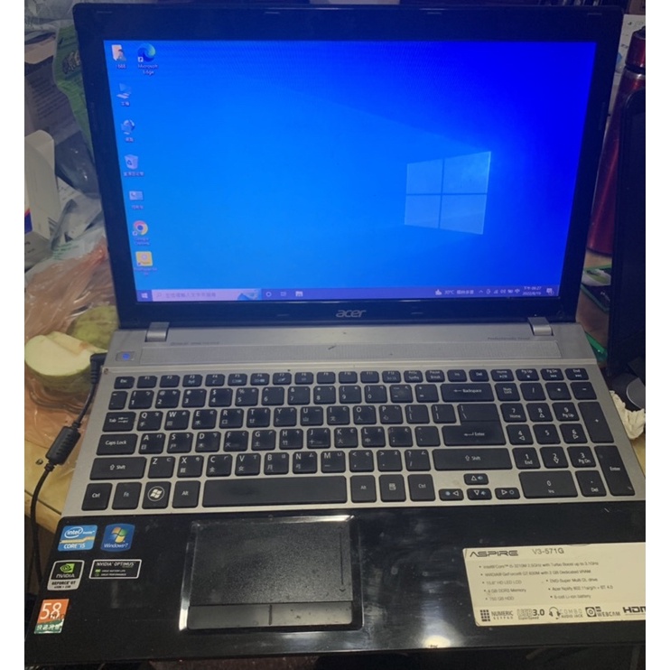 宏碁 15吋筆電 Acer V3-571G 四核 i5-3210M 4G 120G SSD Win10 GT630 獨顯