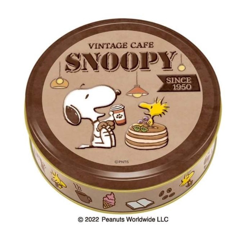 🇯🇵 日本製 白色情人節限定 SNOOPY 史努比 造型巧克力 圓罐鐵盒 情人節禮物