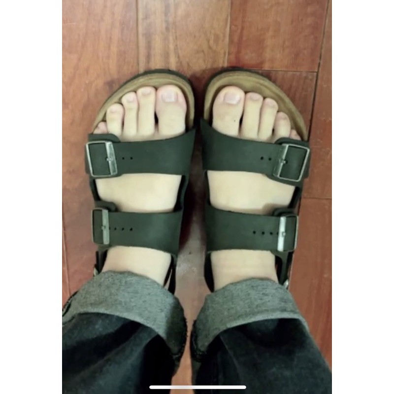 黑色勃肯涼鞋BIRKENSTOCK#25