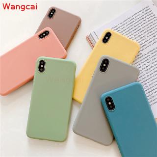 OPPO A8 A31 2020 A91 F15手機殼糖果色七彩素色磨砂清新簡約可愛軟矽膠TPU手機殼保護套