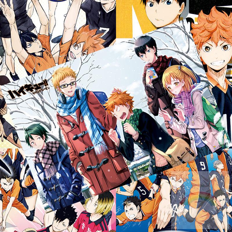 彩虹妹 台灣出貨 排球少年海報新款haikyuu 動畫周邊宿舍房間日向翔陽高清墻貼壁紙 蝦皮購物