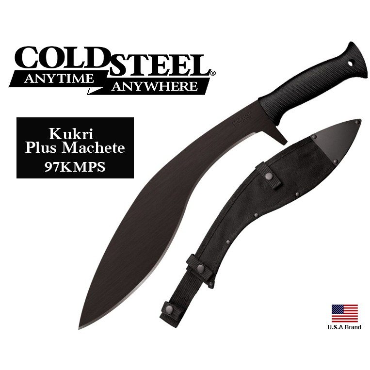 美國Cold Steel冷鋼13吋Kukri Plus Machete喀爾克砍刀1055碳鋼附刀袋【CS97KMPS】
