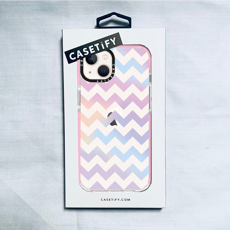 Casetify X 漸變條紋粉色邊緣手機殼 IPhone 13 12 11 Pro MAX Mini XS MAX X