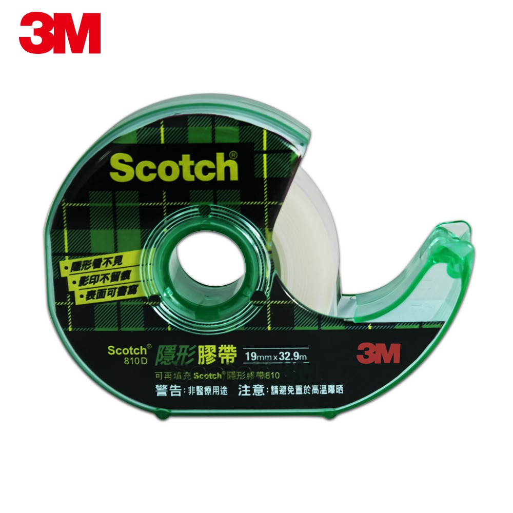 《 978 販賣機 》 3M SCOTCH 810D 隱形膠帶 附膠台 19mm x 32.9m 補充包