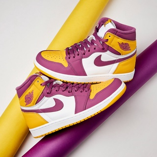 Nike Jordan 1 Retro High OG 男 黃白紫 AJ1 高筒 休閒鞋 555088-706