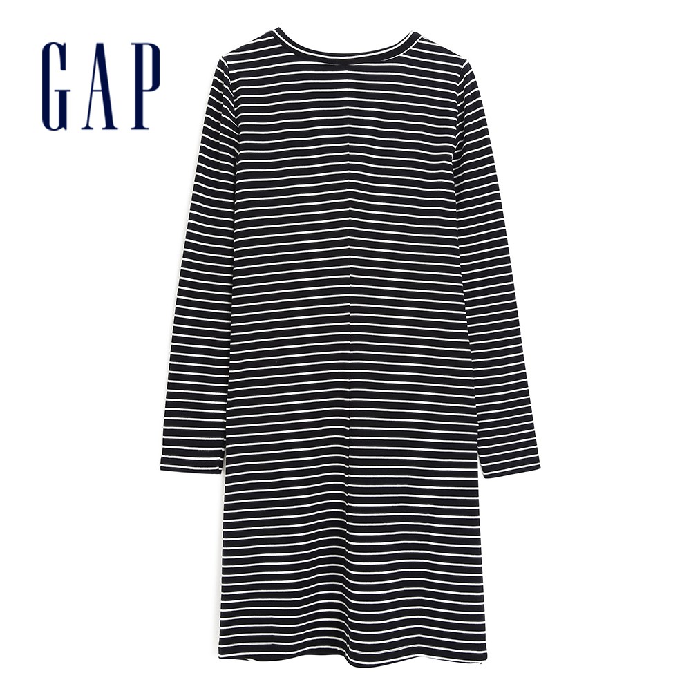 Gap 女裝 洋裝-黑白條紋(493698)