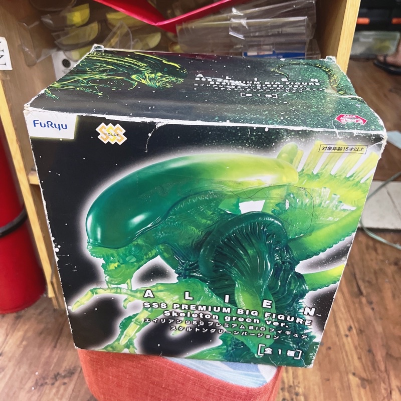 日版 正版 FuRyu 景品 SSS 異形 Skeleton green BIG 大盒 公仔 模型