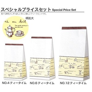 ≡☆包裝家專賣店☆≡ 包裝用品 日本 午茶 麵包 點心 立體 包裝 角底 紙袋 每包100入