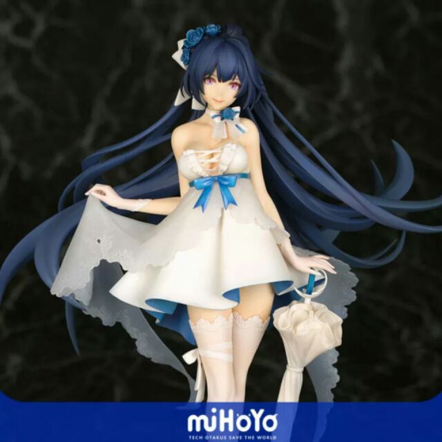 崩壞 預售雷電芽依芽衣婚紗pvc 1 8 公仔收藏崩壞學院 蝦皮購物